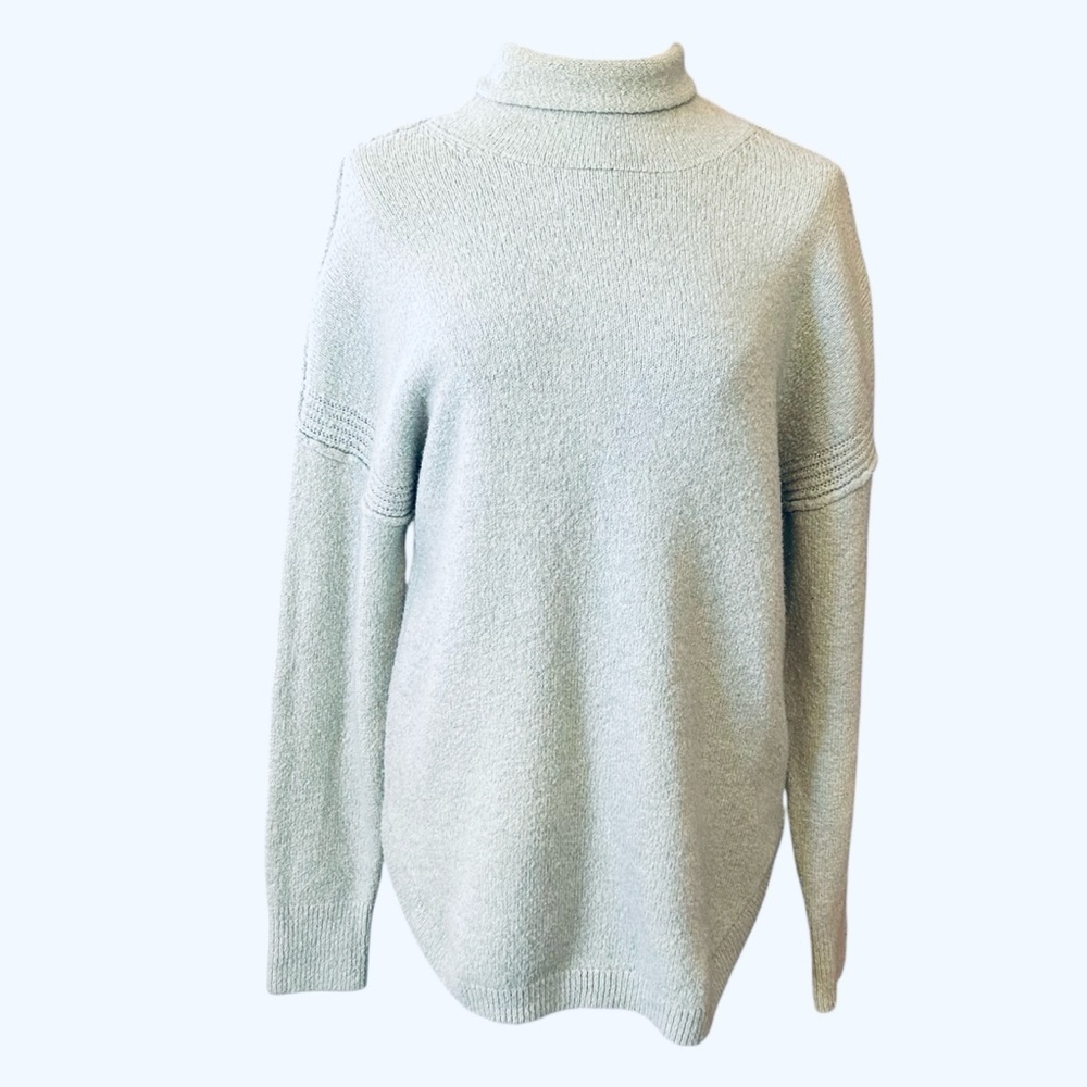Women's Gap Soft Light Blue Turtleneck Sweater Size XL Tall